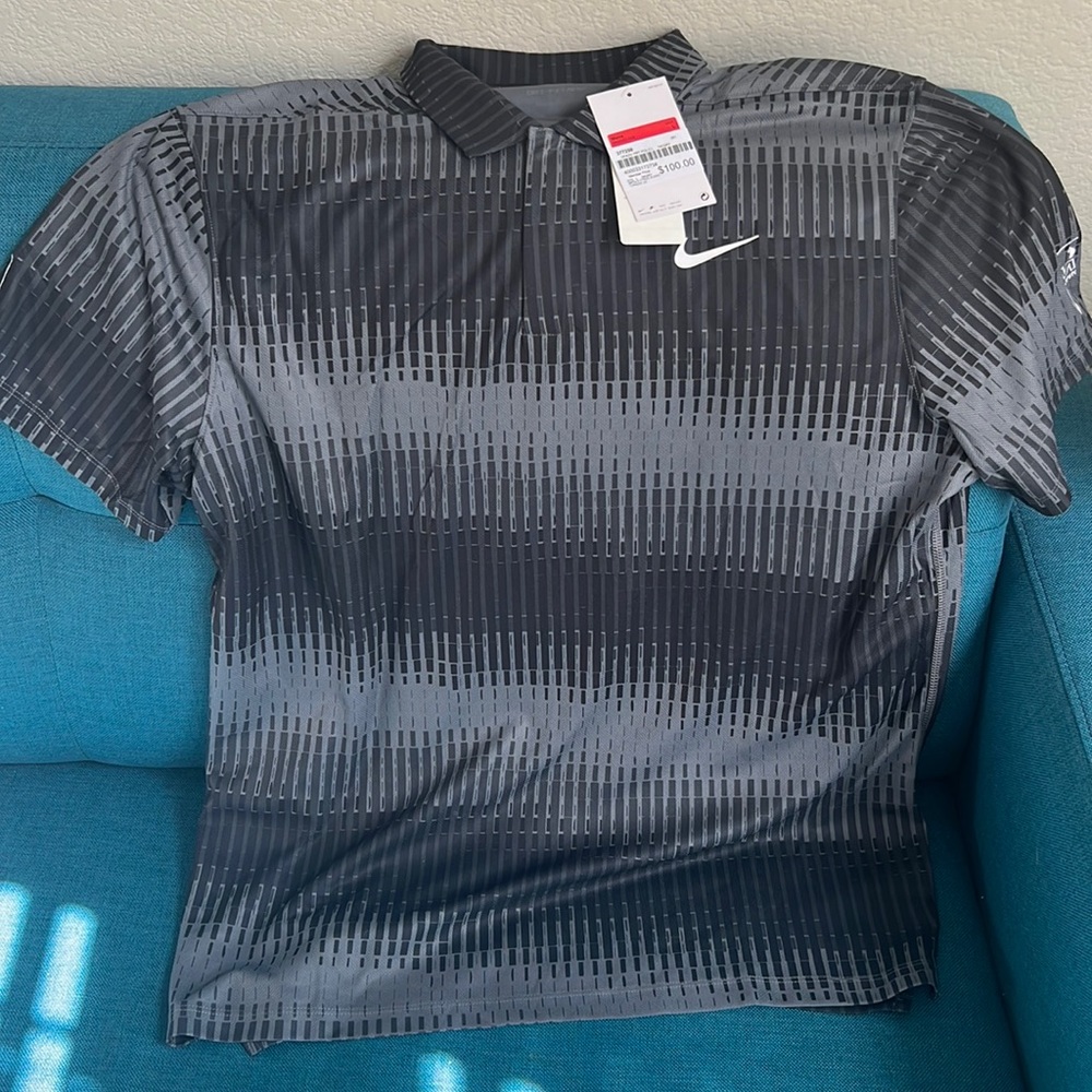 NWT WM Phoenix Open Nike Dri-Fit Polo - Tiger Woods Collection, Size Large
